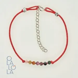 Pulsera hilo rojo Turmalina