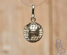 dije llamador de ángeles bola de la armonía en plata 925