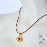 dije llamador de ángeles micrado en oro